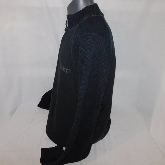 Harley Davidson Mens 2XL Black 1/4 Zip Knit Black Sweater HDMC - Picture 9 of 12